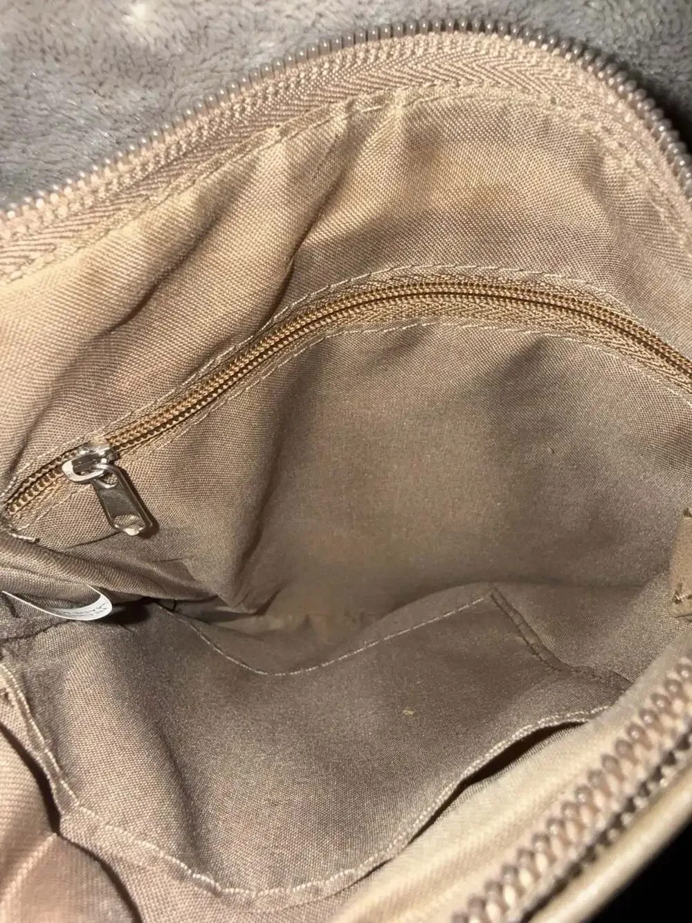 Relic Beige Faux Leather Crossbody Bag
